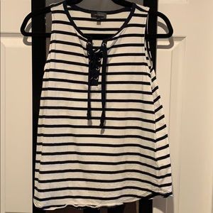 NWOT - The Limited blue and white striped tank top